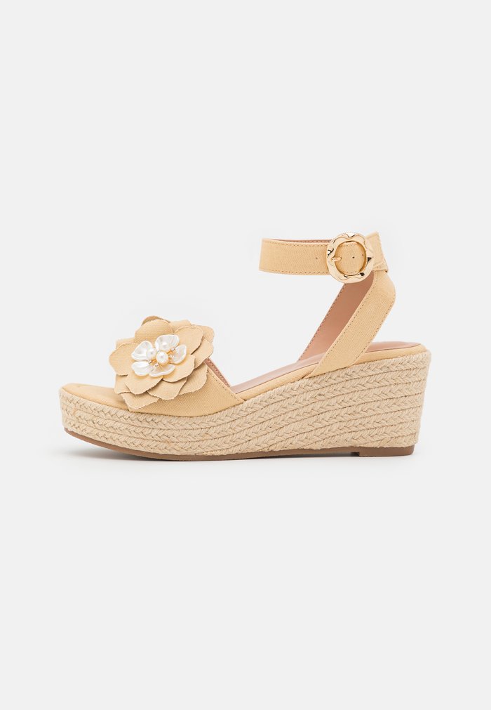 Sandales Anna Field Espadrillas Wedge platform Boucle Beige Femme | QZP-9356649